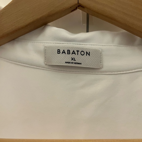 White Cropped Polo T-shirt from Babaton (Aritzia) - Picture 5 of 5